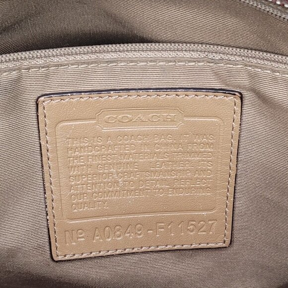 Coach Tan Khaki Mini-Signature Canvas Leather - Picture 11 of 11